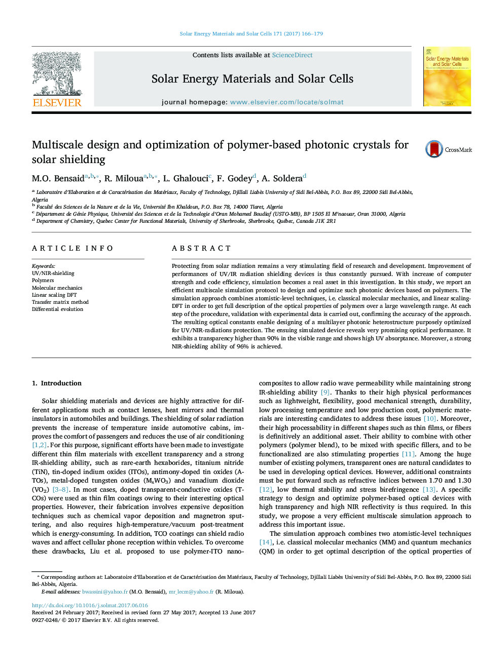 Multiscale design and optimization of polymer-based photonic crystals for solar shielding