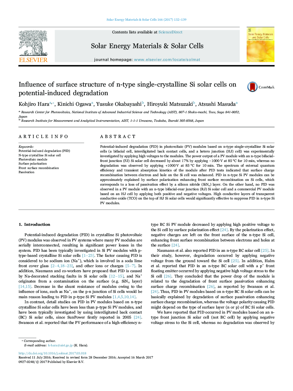 Influence of surface structure of n-type single-crystalline Si solar cells on potential-induced degradation