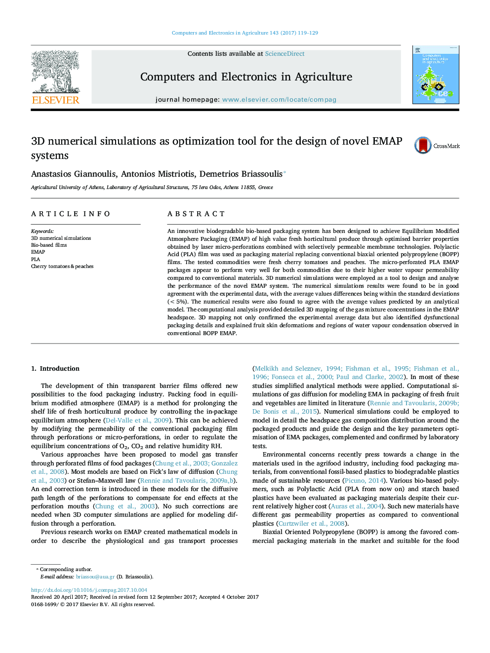 3D numerical simulations as optimization tool for the design of novel EMAP systems