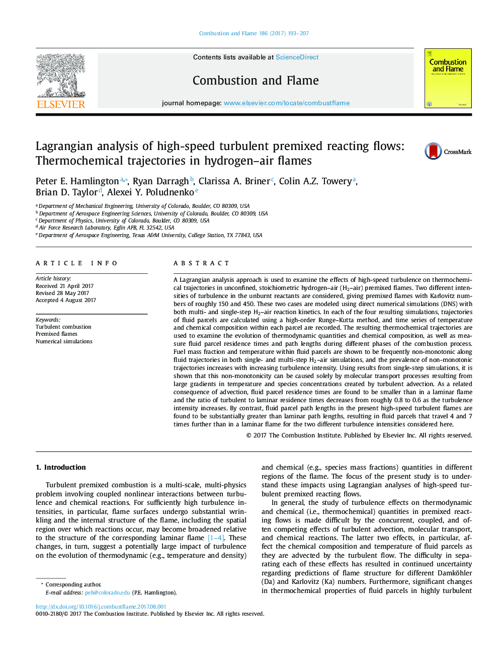 Lagrangian analysis of high-speed turbulent premixed reacting flows: Thermochemical trajectories in hydrogen-air flames