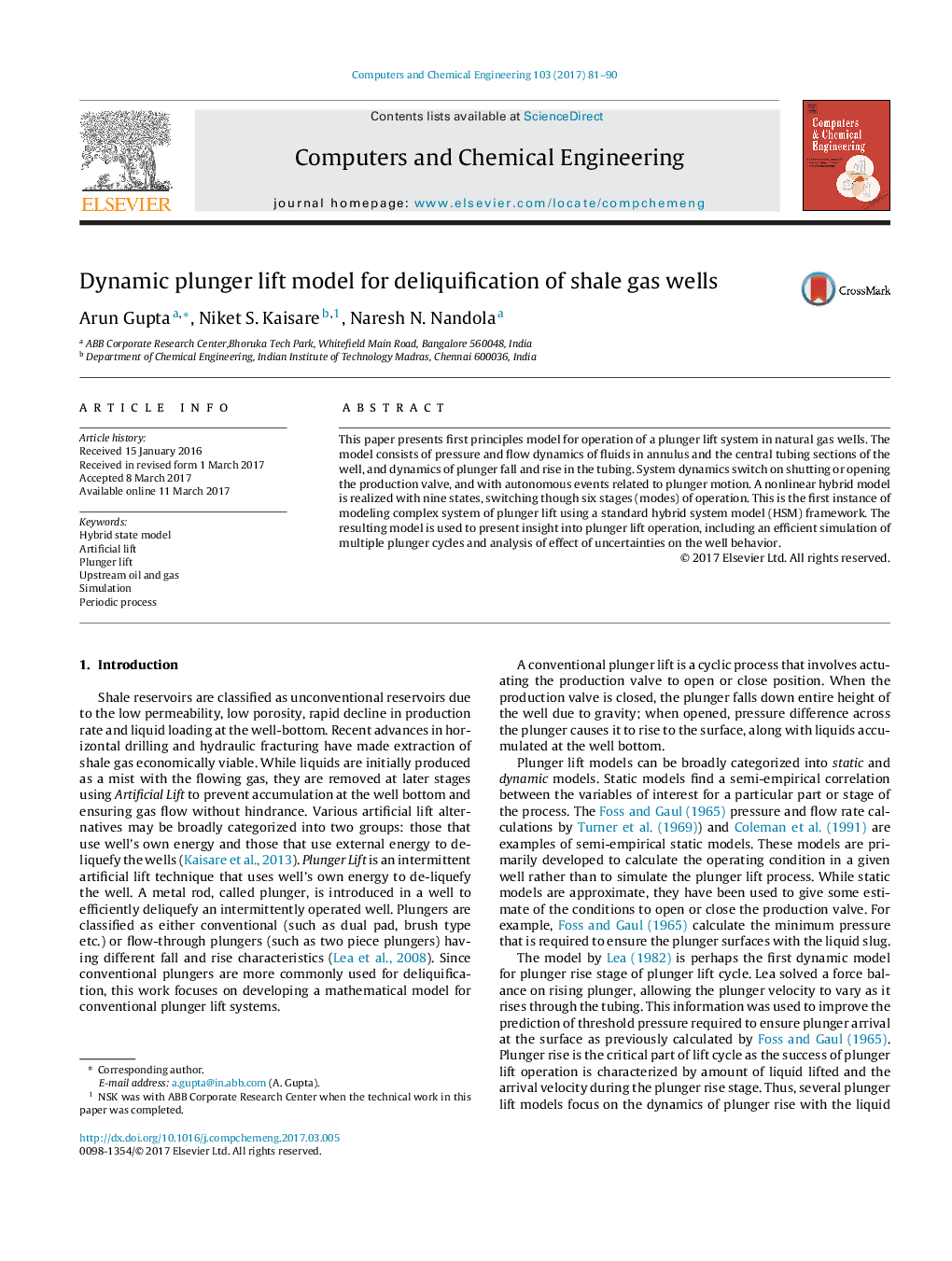 Dynamic plunger lift model for deliquification of shale gas wells