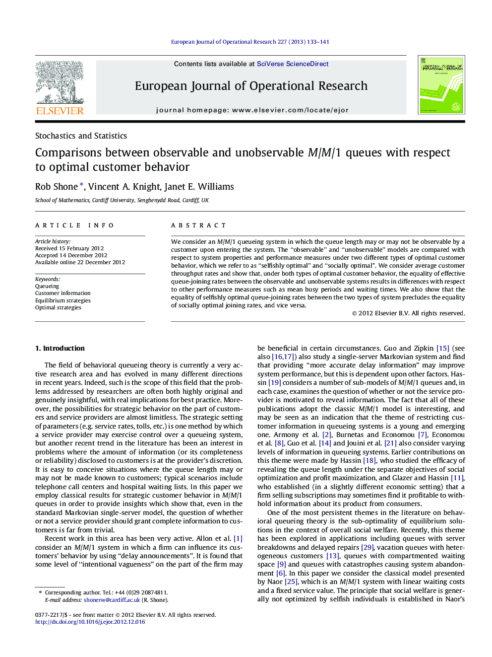 Comparisons between observable and unobservable M/M/1 queues with respect to optimal customer behavior