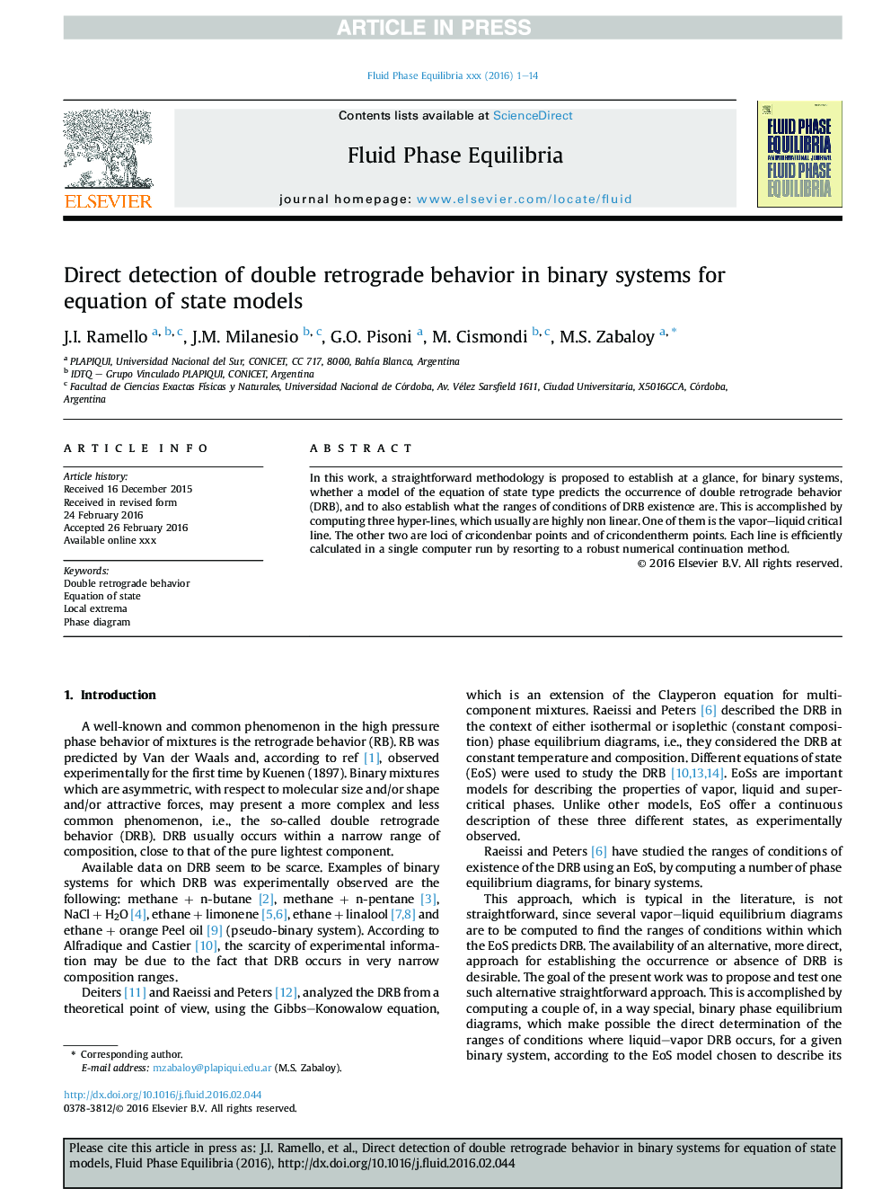 Direct detection of double retrograde behavior in binary systems for equation of state models