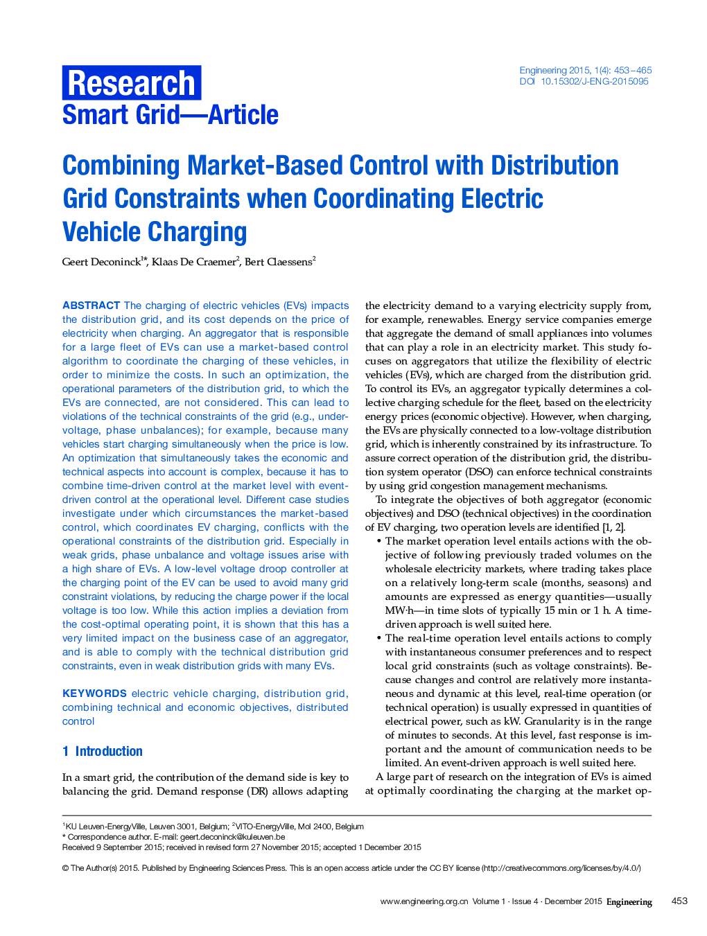 ترکیب کنترل مبتنی بر بازار با محدودیت های شبکه توزیع زمانی که هماهنگ سازی شارژ خودرو الکتریکی 