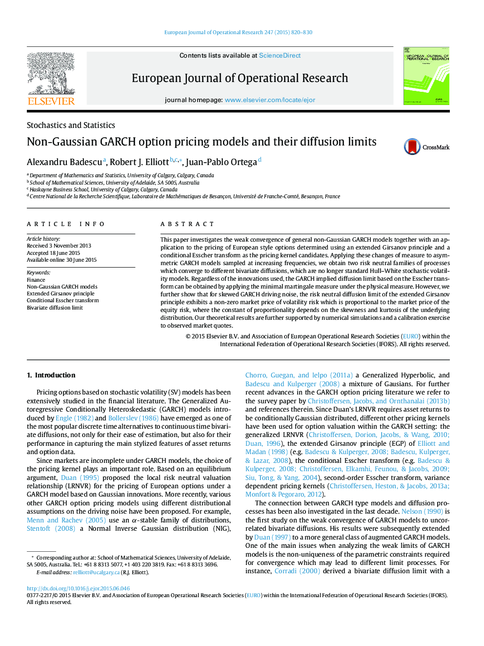 Non-Gaussian GARCH option pricing models and their diffusion limits