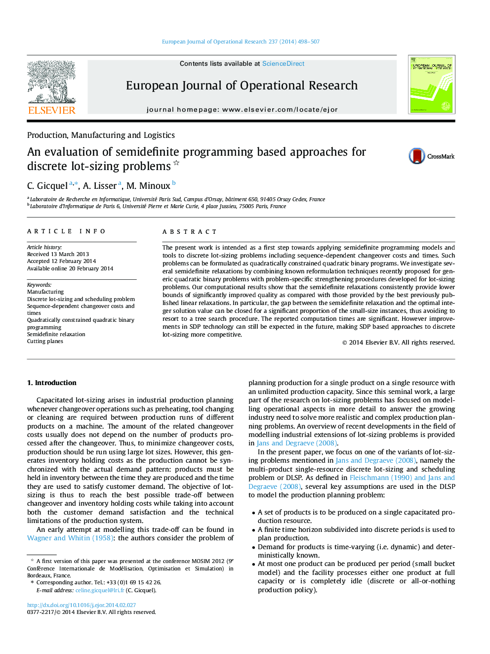 An evaluation of semidefinite programming based approaches for discrete lot-sizing problems 