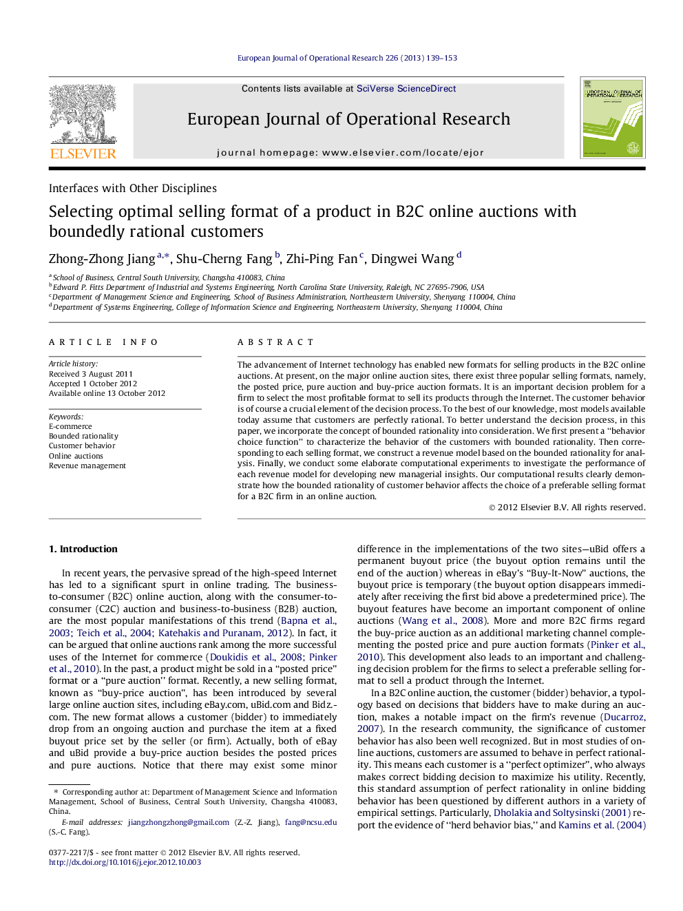 Selecting optimal selling format of a product in B2C online auctions with boundedly rational customers