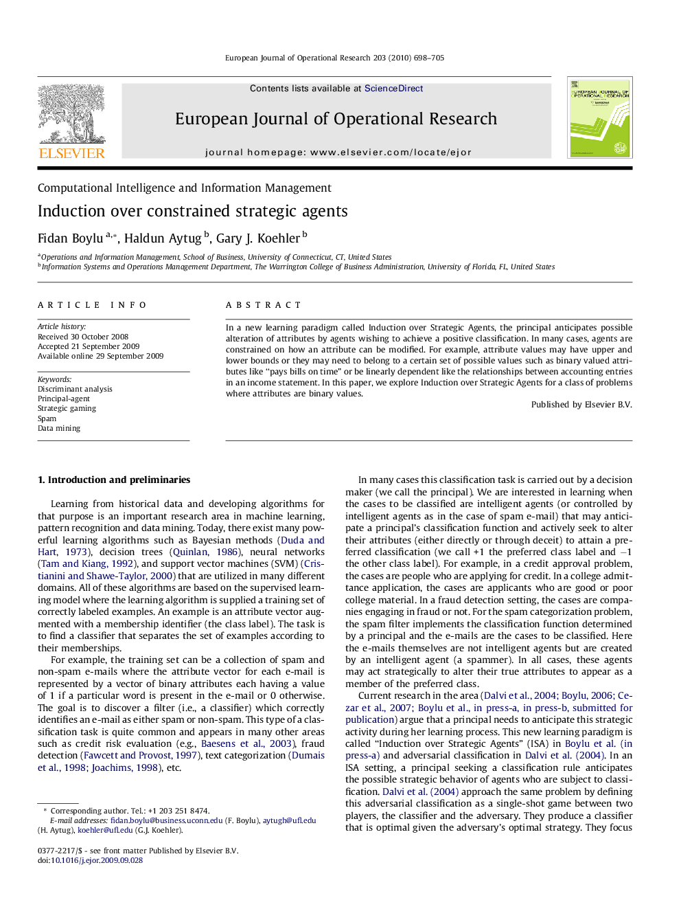 Induction over constrained strategic agents