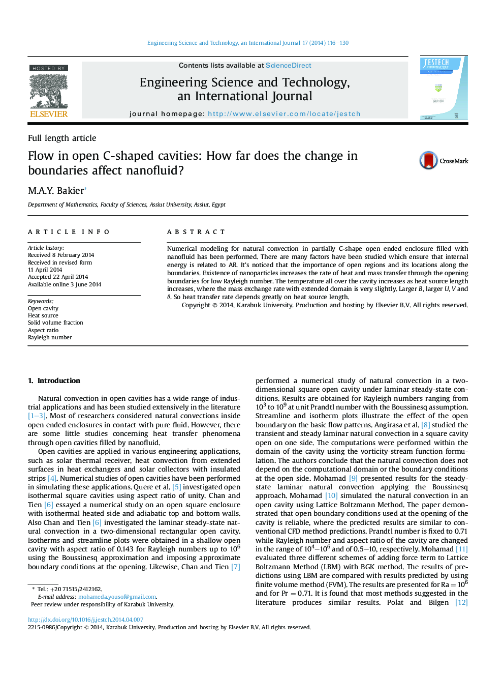 Flow in open C-shaped cavities: How far does the change in boundaries affect nanofluid? 