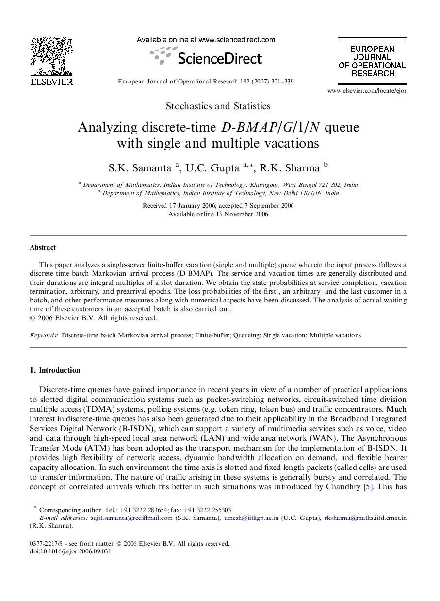 Analyzing discrete-time D-BMAP/G/1/N queue with single and multiple vacations