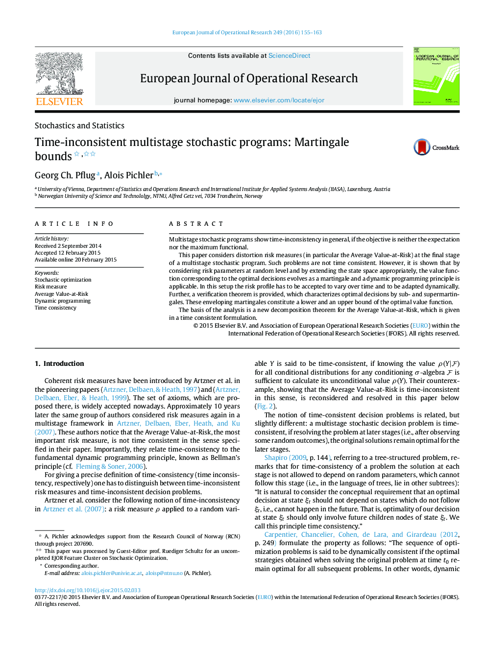 Time-inconsistent multistage stochastic programs: Martingale bounds 