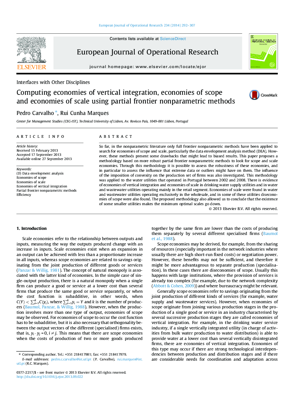 Computing economies of vertical integration, economies of scope and economies of scale using partial frontier nonparametric methods