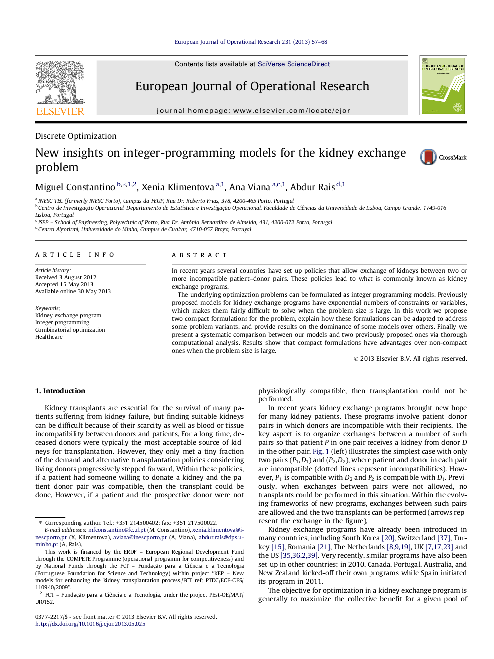 New insights on integer-programming models for the kidney exchange problem