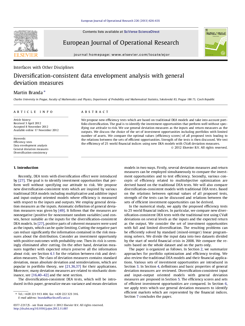 Diversification-consistent data envelopment analysis with general deviation measures