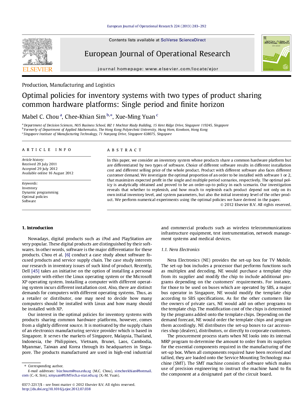 Optimal policies for inventory systems with two types of product sharing common hardware platforms: Single period and finite horizon