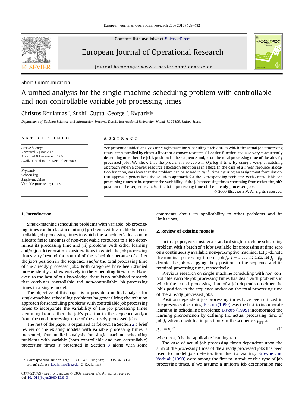 A unified analysis for the single-machine scheduling problem with controllable and non-controllable variable job processing times