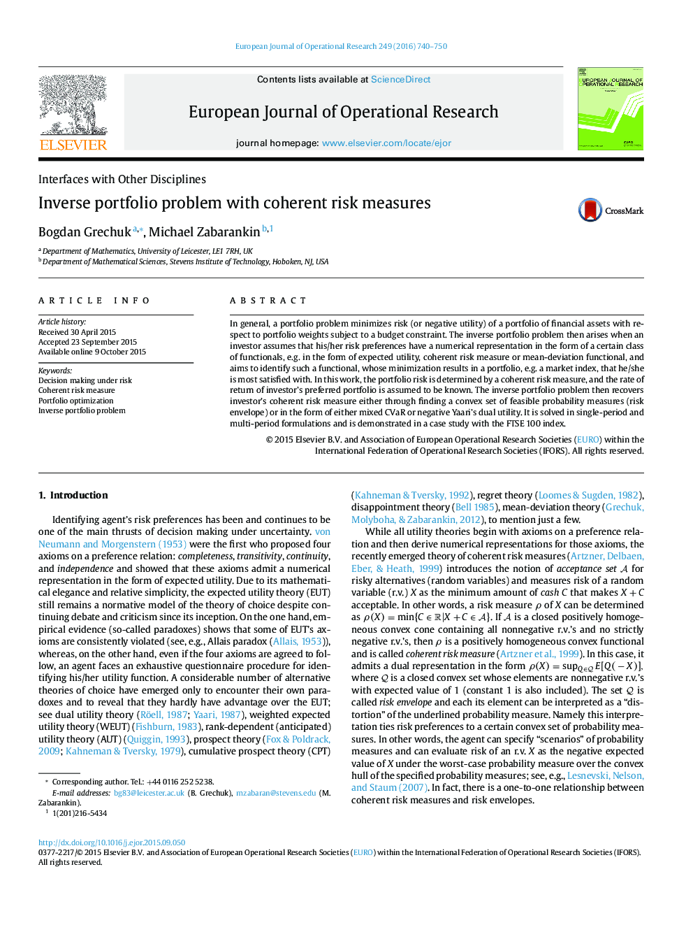 Inverse portfolio problem with coherent risk measures