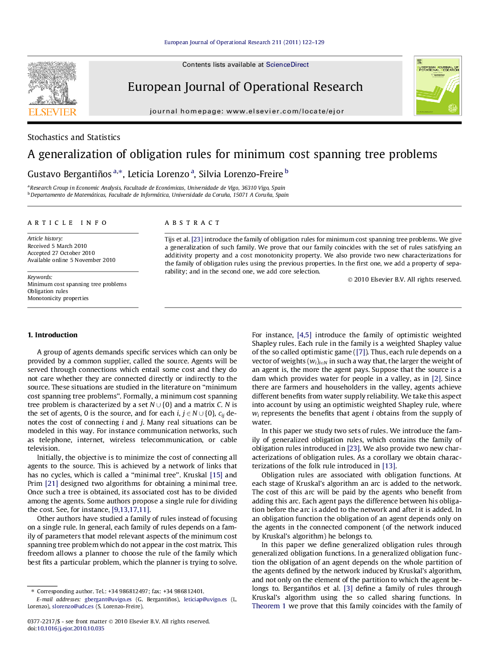 A generalization of obligation rules for minimum cost spanning tree problems