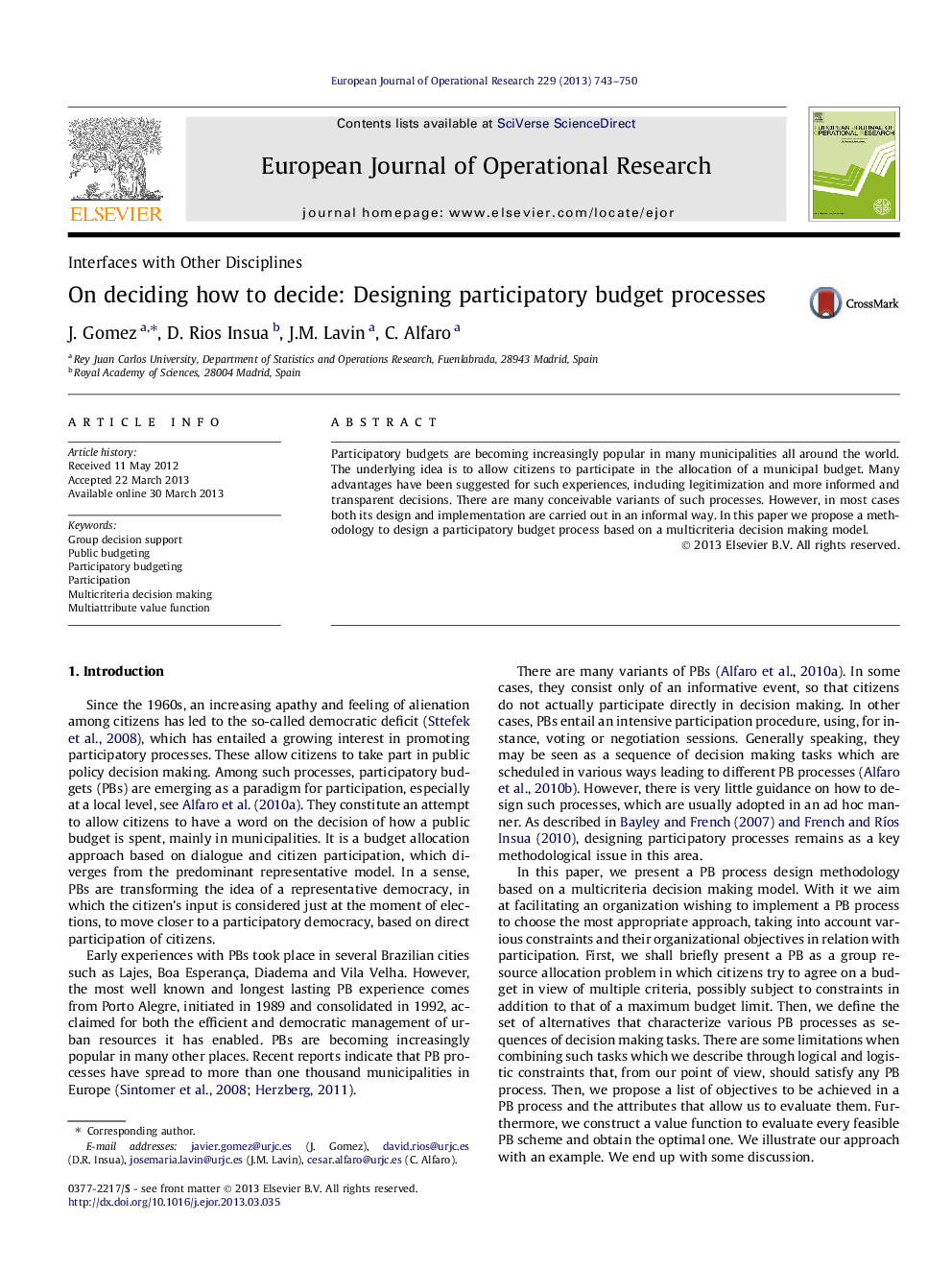 On deciding how to decide: Designing participatory budget processes