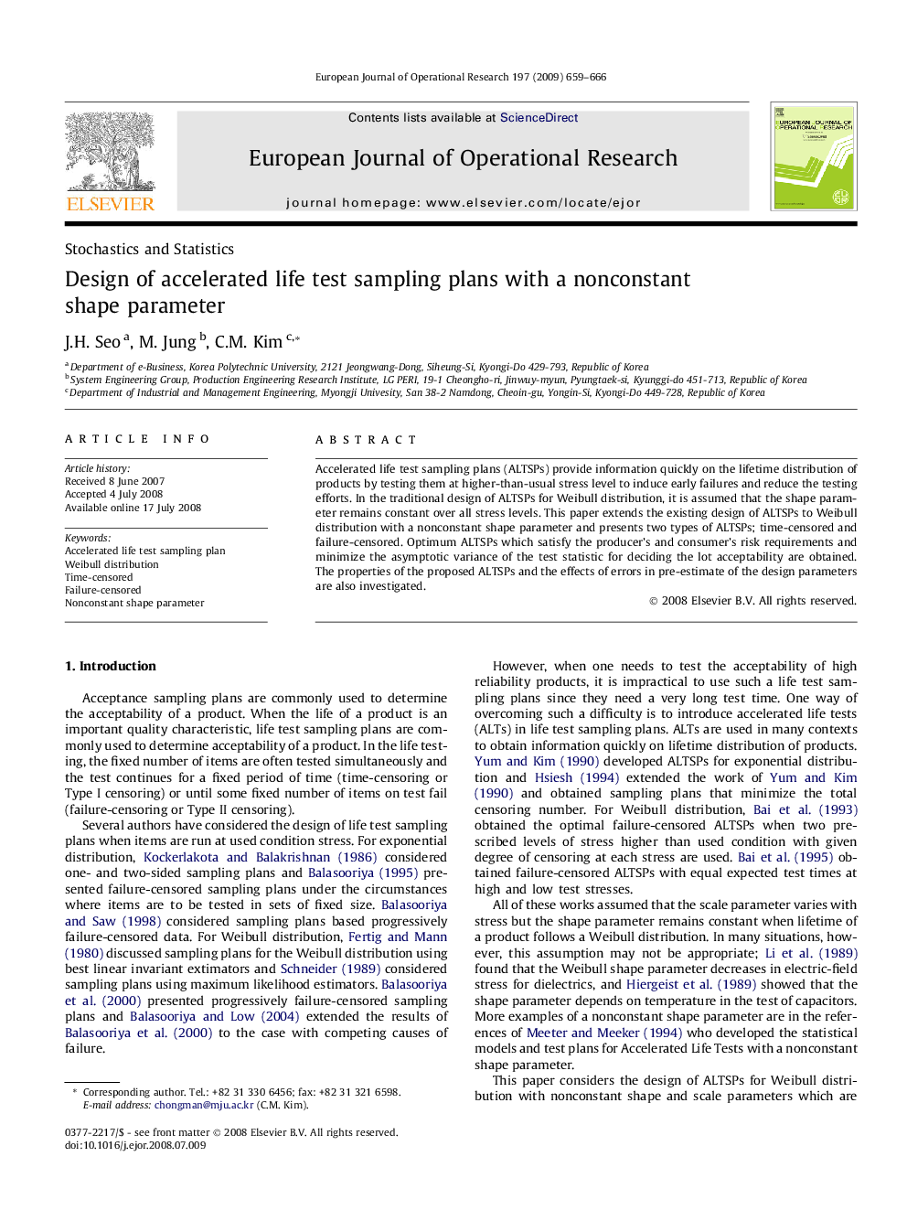 Design of accelerated life test sampling plans with a nonconstant shape parameter