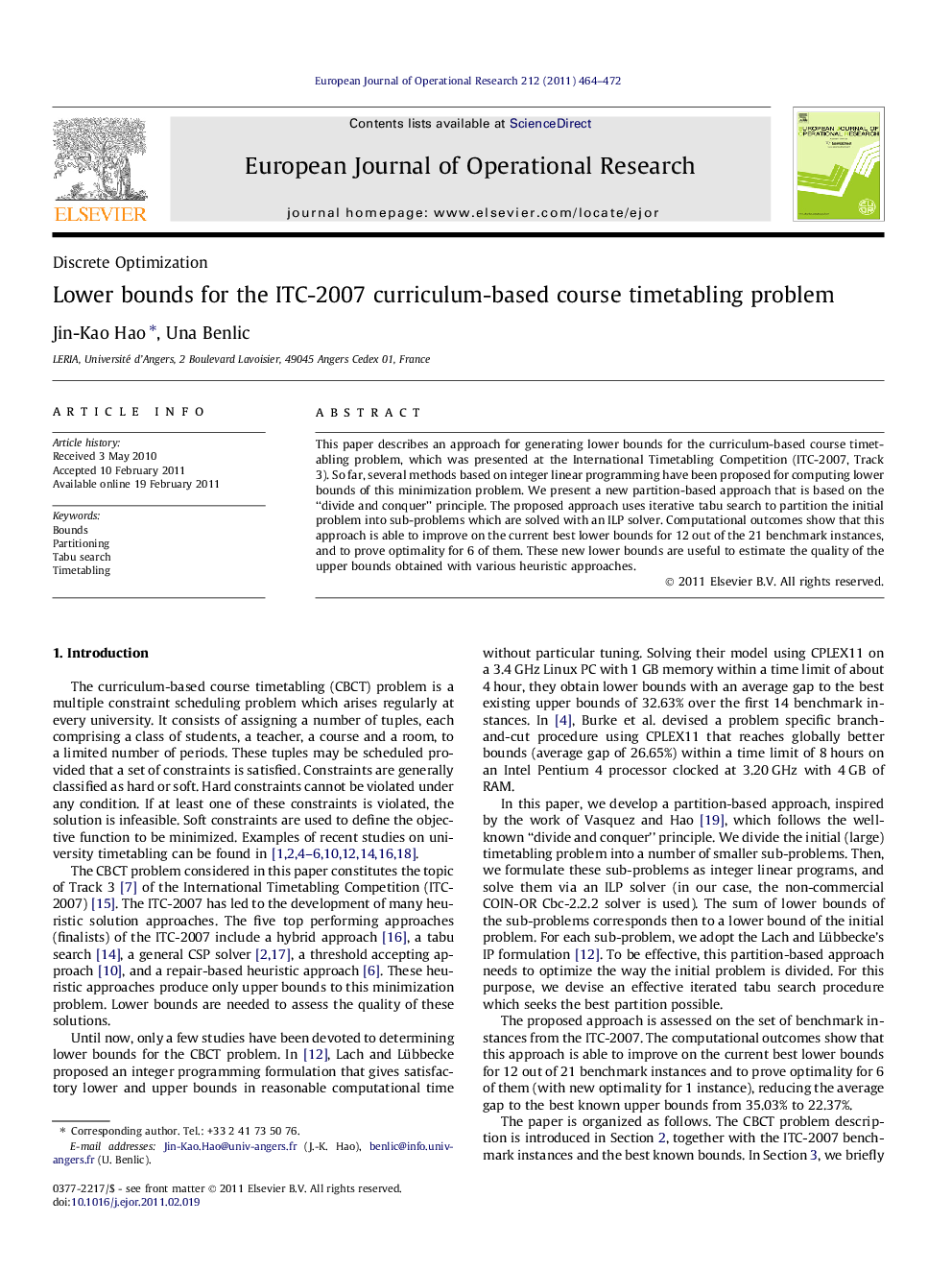 Lower bounds for the ITC-2007 curriculum-based course timetabling problem