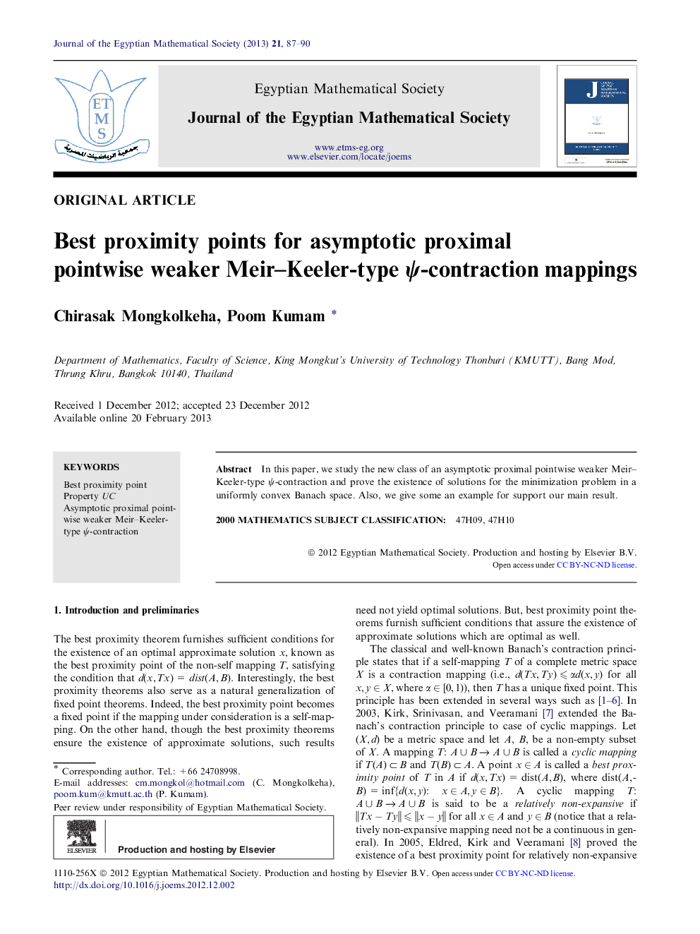 Best proximity points for asymptotic proximal pointwise weaker Meir–Keeler-type ψ-contraction mappings 