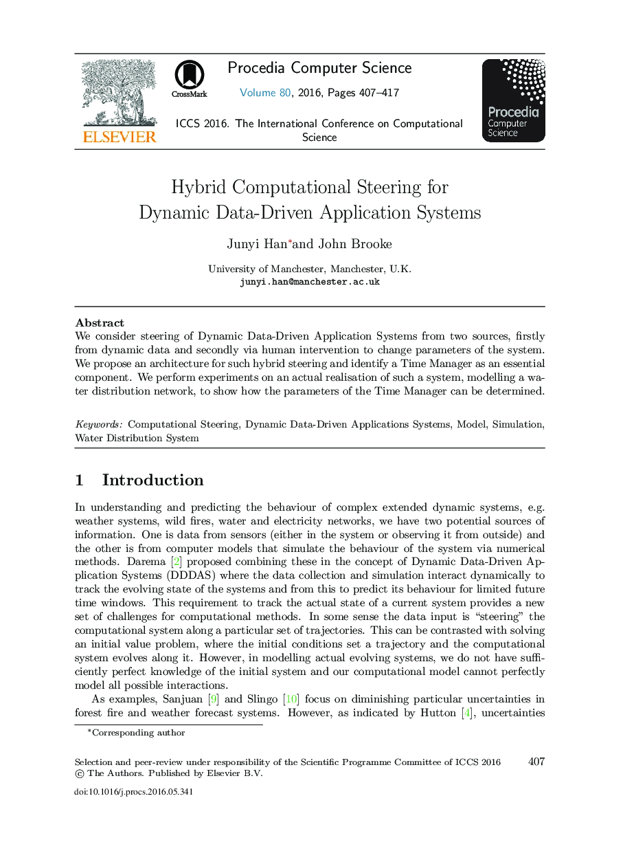 Hybrid Computational Steering for Dynamic Data-driven Application Systems 