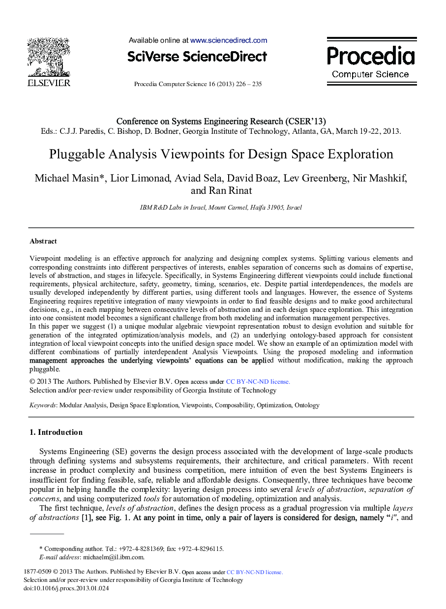 Pluggable Analysis Viewpoints for Design Space Exploration 