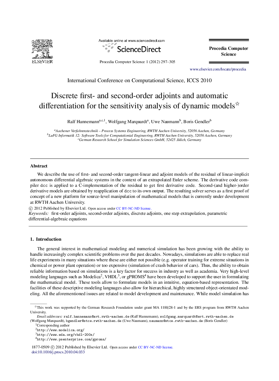 Discrete first- and second-order adjoints and automatic differentiation for the sensitivity analysis of dynamic models 