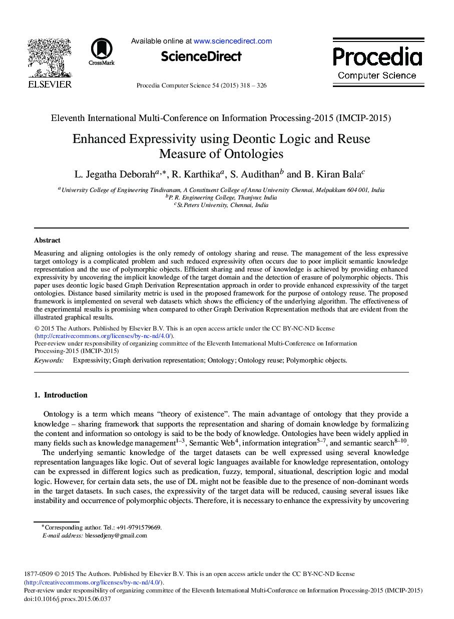 Enhanced Expressivity using Deontic Logic and Reuse Measure of Ontologies 