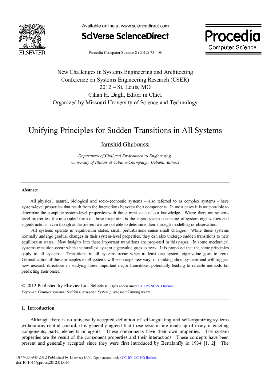 Unifying Principles for Sudden Transitions in All Systems