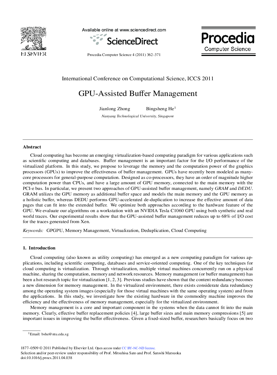 GPU-Assisted Buffer Management