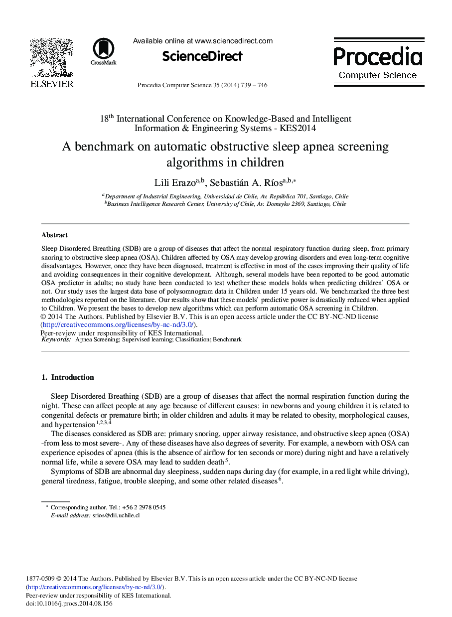 A Benchmark on Automatic Obstructive Sleep Apnea Screening Algorithms in Children 