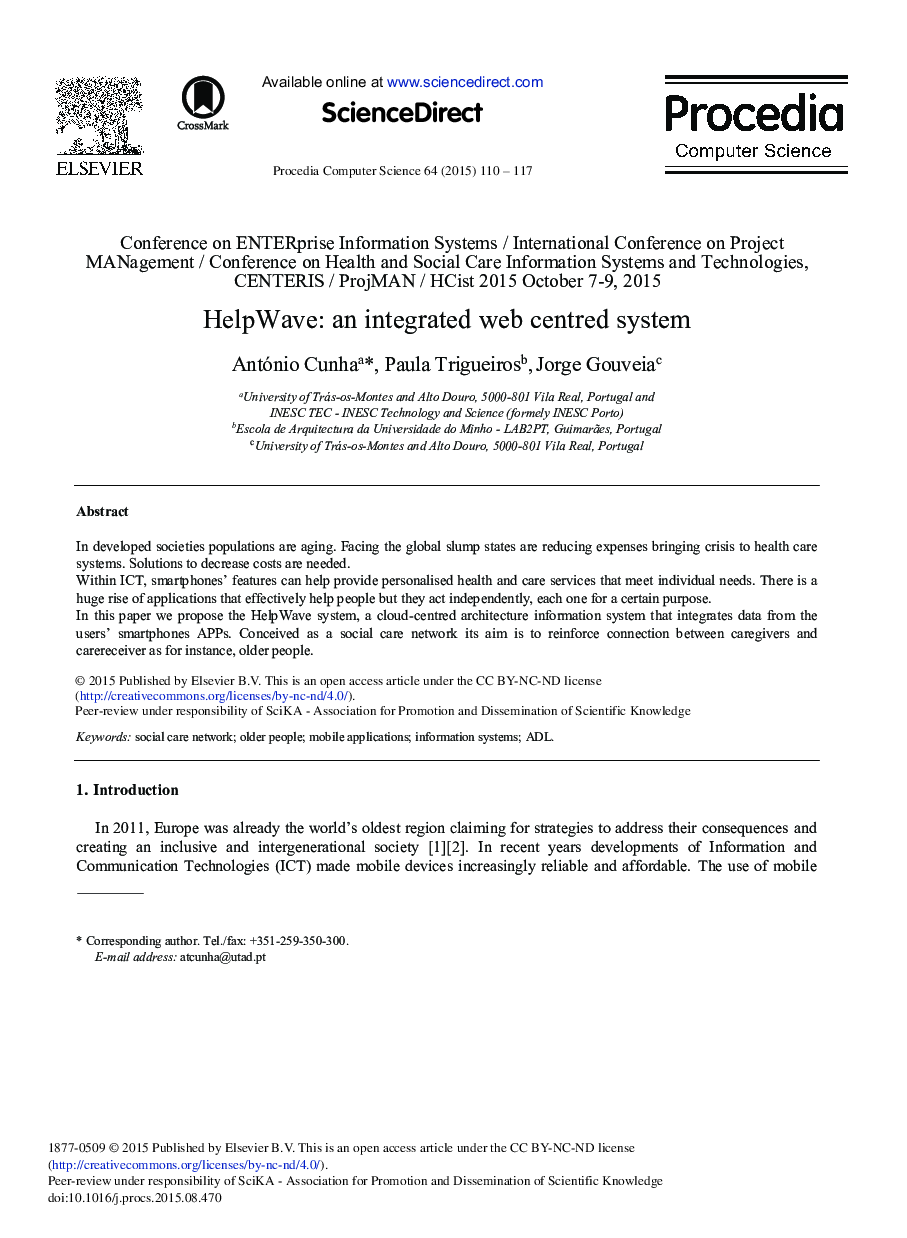 HelpWave: An Integrated Web Centred System 