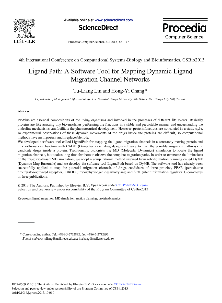 Ligand Path: A Software Tool for Mapping Dynamic Ligand Migration Channel Networks 