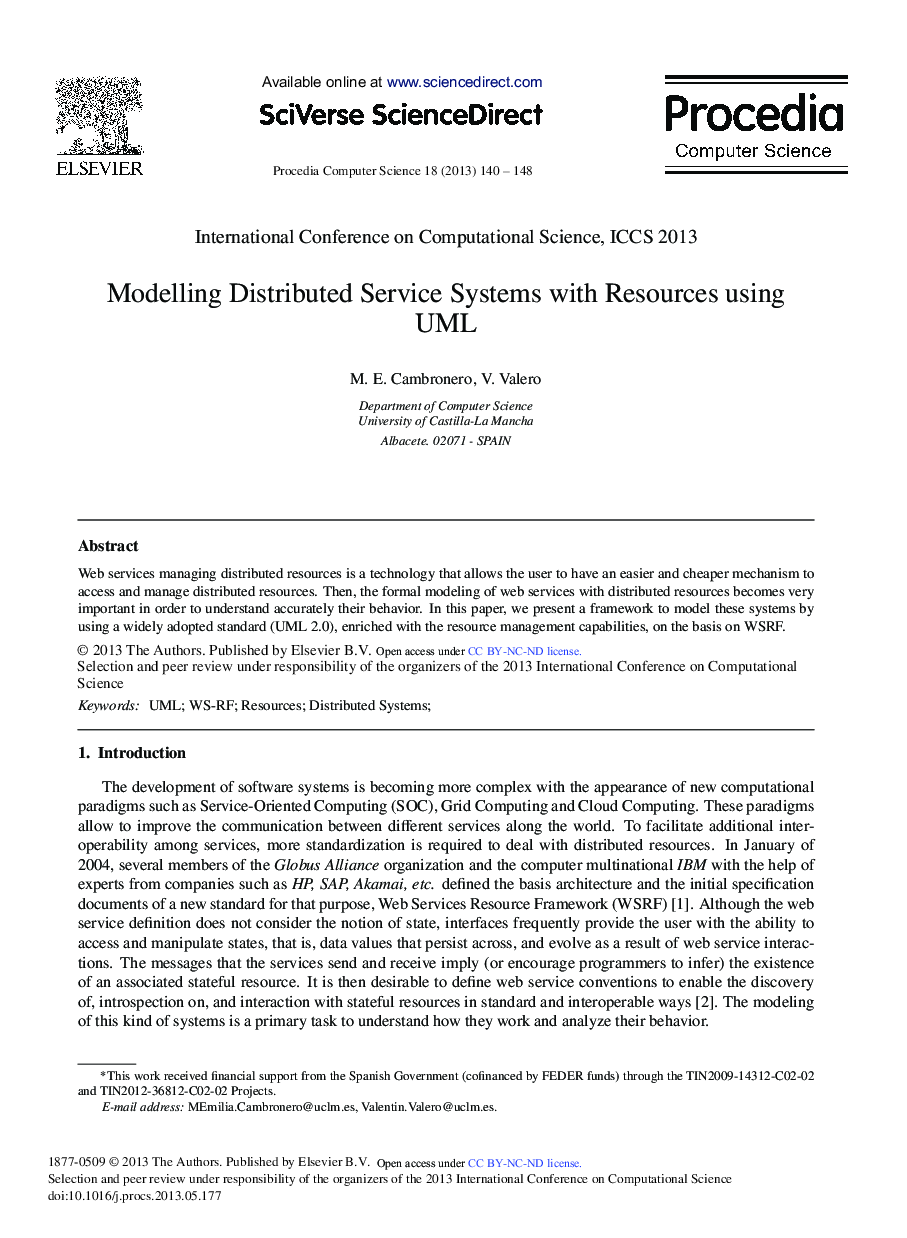 Modelling Distributed Service Systems with Resources Using UML 