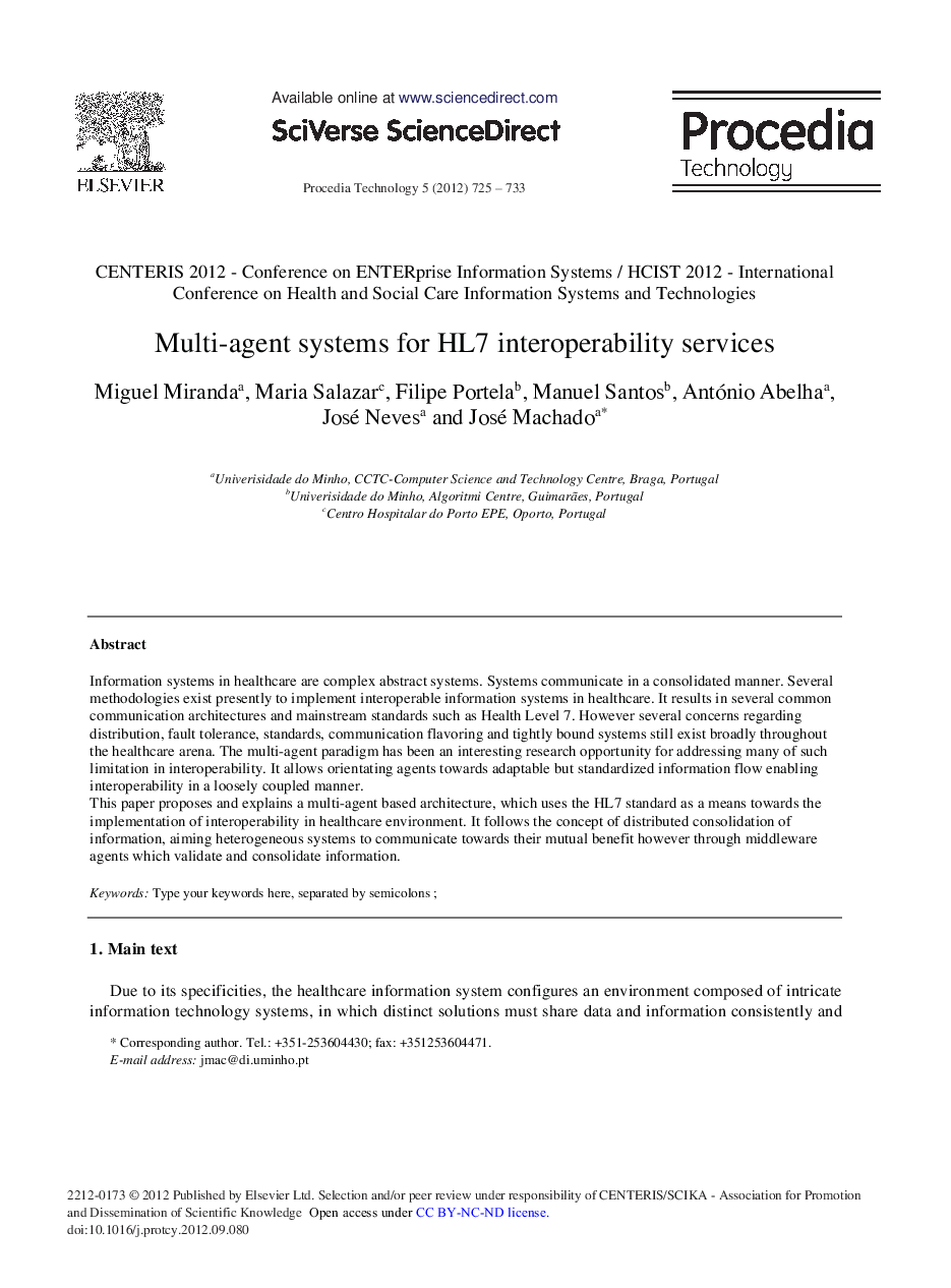 Multi-agent Systems for HL7 Interoperability Services