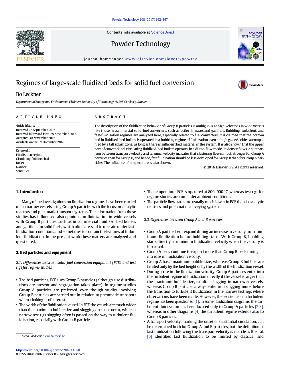 Regimes of large-scale fluidized beds for solid fuel conversion