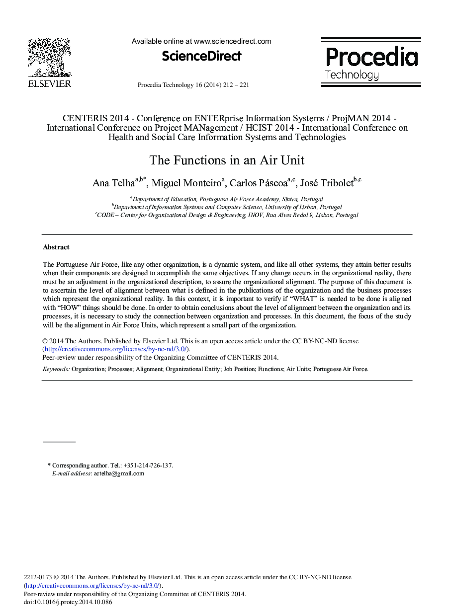 The Functions in an Air Unit 