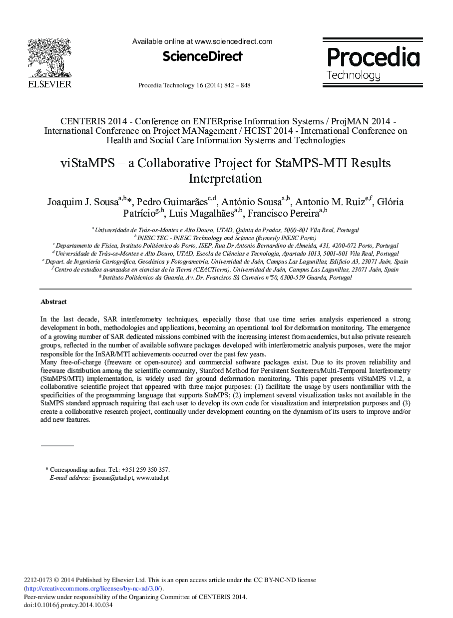 viStaMPS – A Collaborative Project for StaMPS-MTI Results Interpretation 