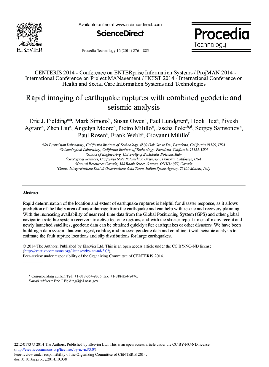 Rapid Imaging of Earthquake Ruptures with Combined Geodetic and Seismic Analysis 