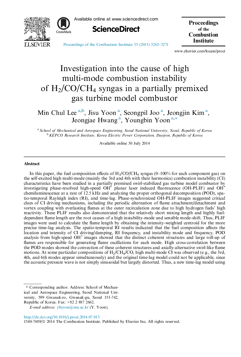 Investigation into the cause of high multi-mode combustion instability of H2/CO/CH4 syngas in a partially premixed gas turbine model combustor