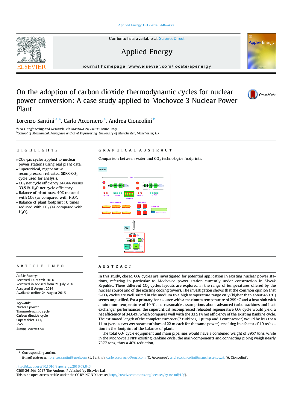 On the adoption of carbon dioxide thermodynamic cycles for nuclear power conversion: A case study applied to Mochovce 3 Nuclear Power Plant