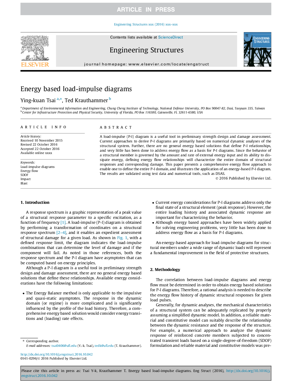 Energy based load-impulse diagrams