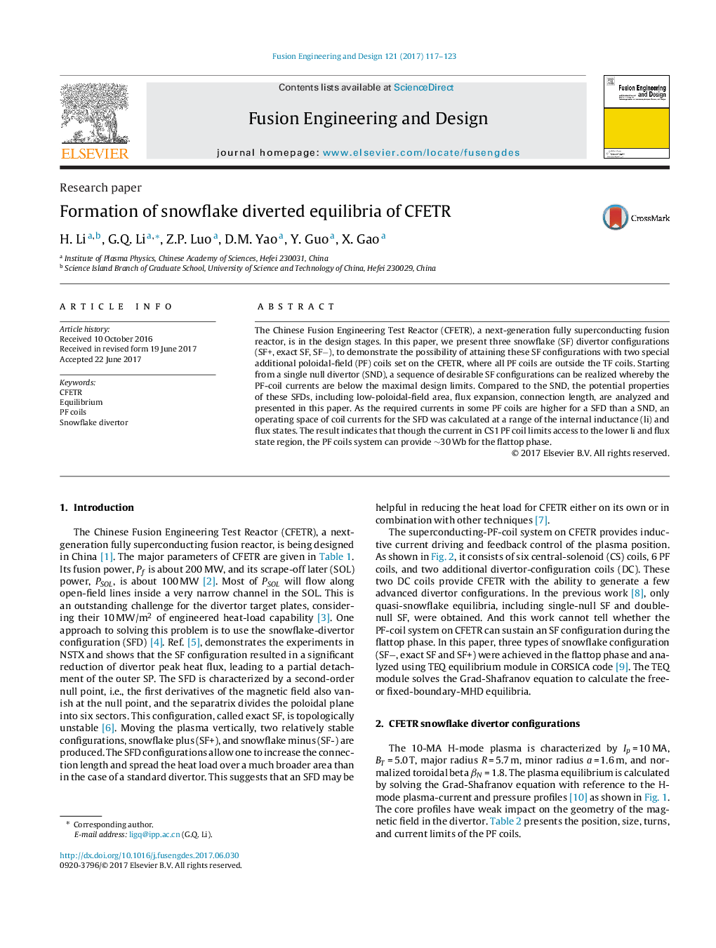 Formation of snowflake diverted equilibria of CFETR