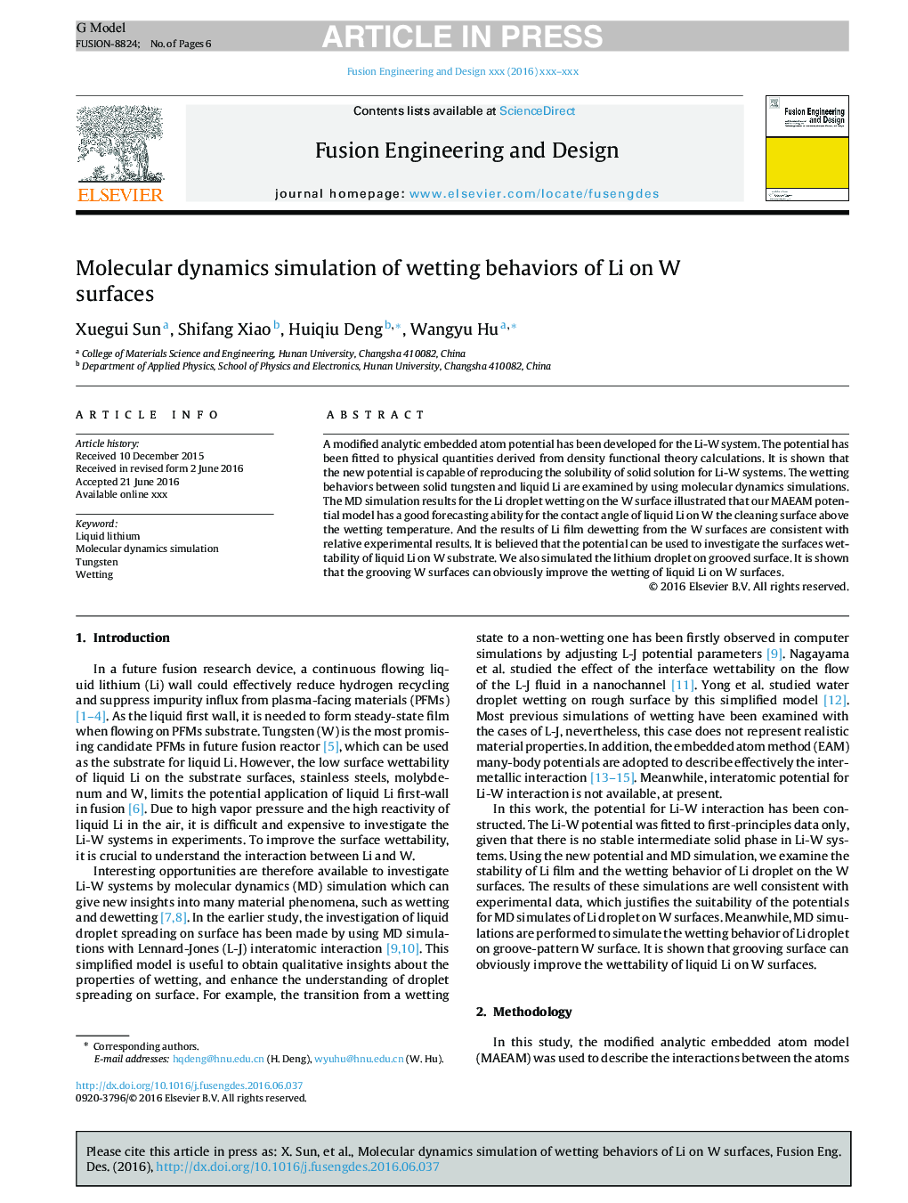 Molecular dynamics simulation of wetting behaviors of Li on W surfaces