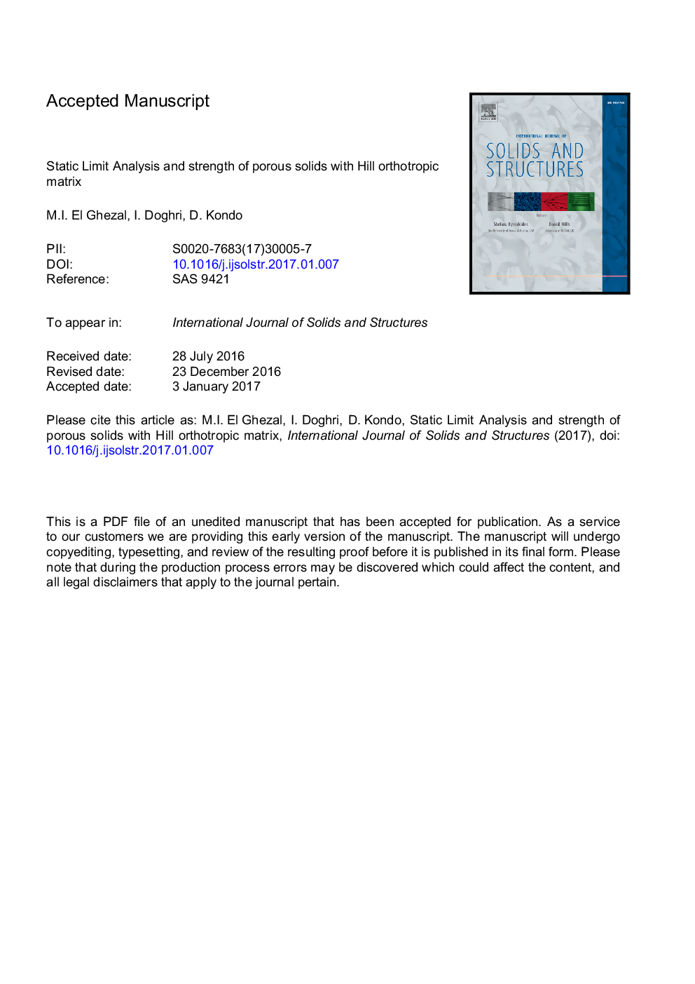 Static limit analysis and strength of porous solids with hill orthotropic matrix