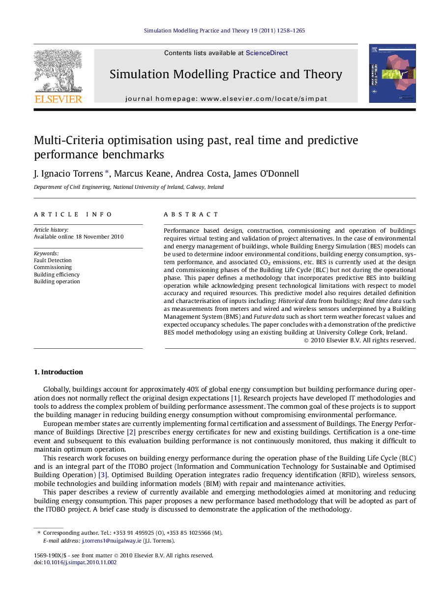 Multi-Criteria optimisation using past, real time and predictive performance benchmarks