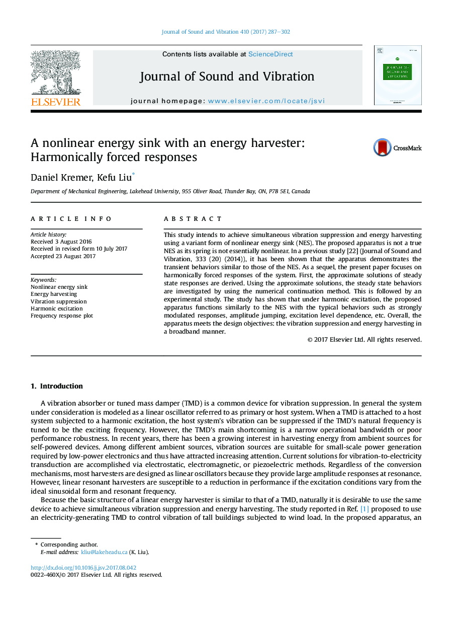 A nonlinear energy sink with an energy harvester: Harmonically forced responses
