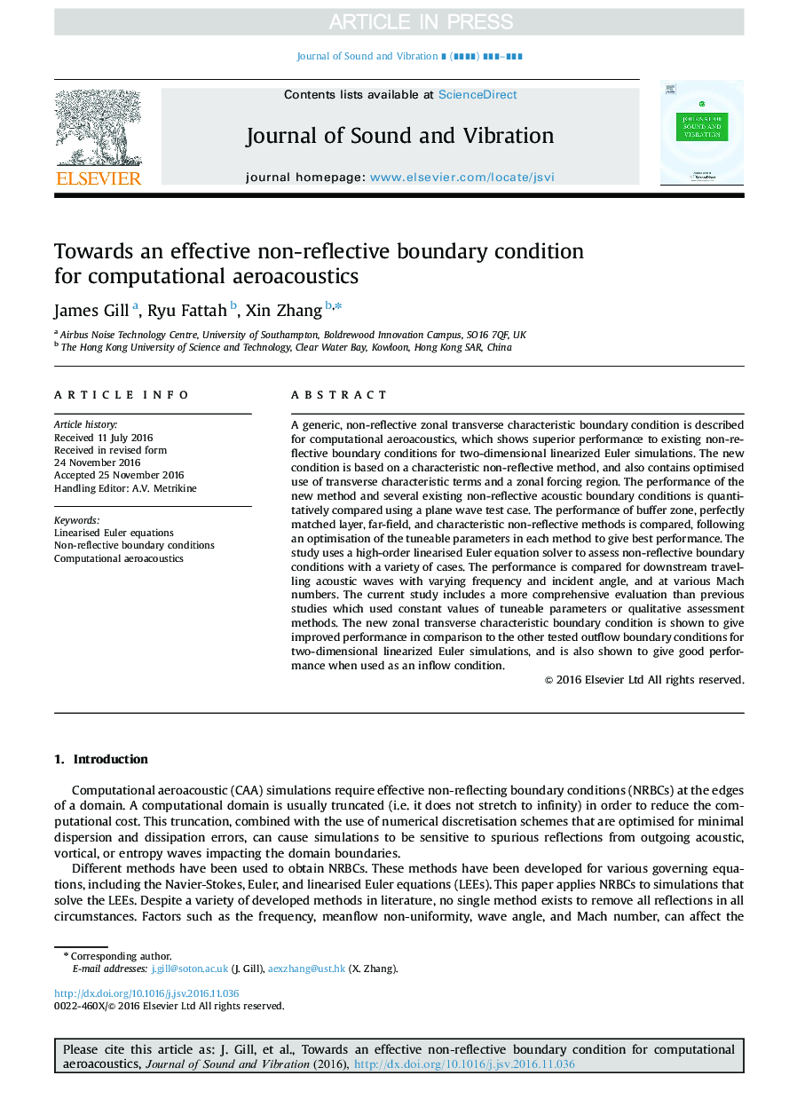 Towards an effective non-reflective boundary condition for computational aeroacoustics